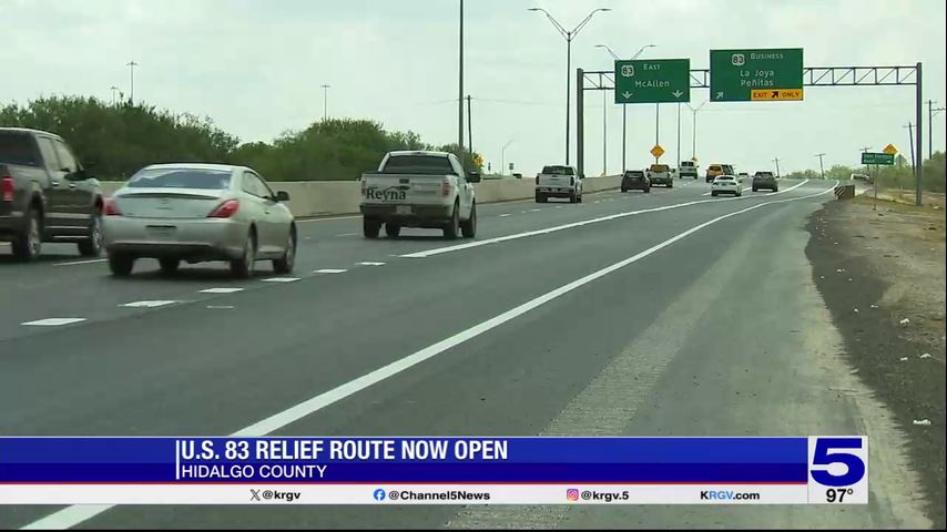 Drivers react to opening of main lanes of U.S. 83 Relief Route in western Hidalgo County