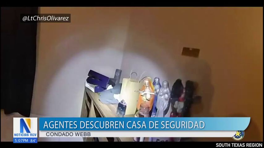 Agentes encuentran casa de seguridad en condado Webb