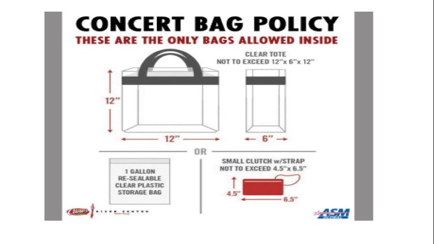 Raising Cane's River Center launches clear bag policy