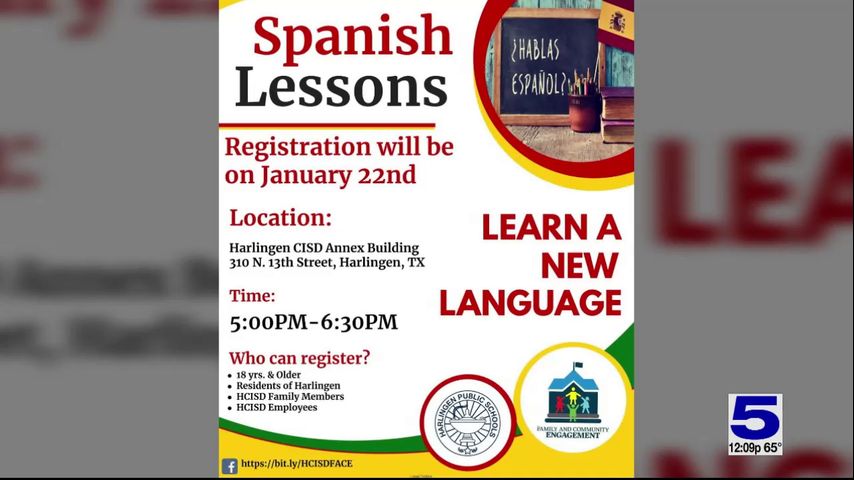 Harlingen CISD offering Spanish lessons to residents