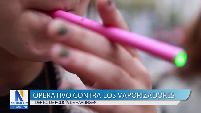 Departamento de policía de Harlingen inicia operativo contra los vaporizadores