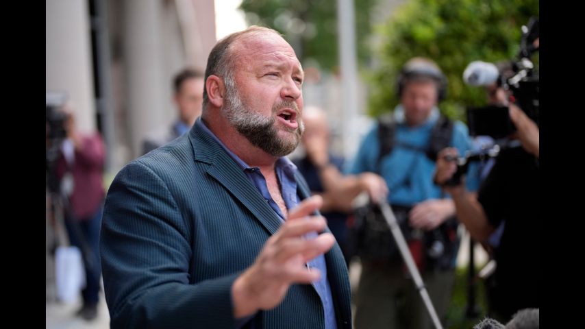 Judge stops parents' effort to collect on $50M Alex Jones owes for saying Newtown shooting was hoax