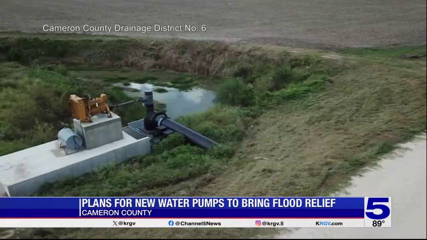 Plans underway for new water pumps to bring flood relief in Cameron County