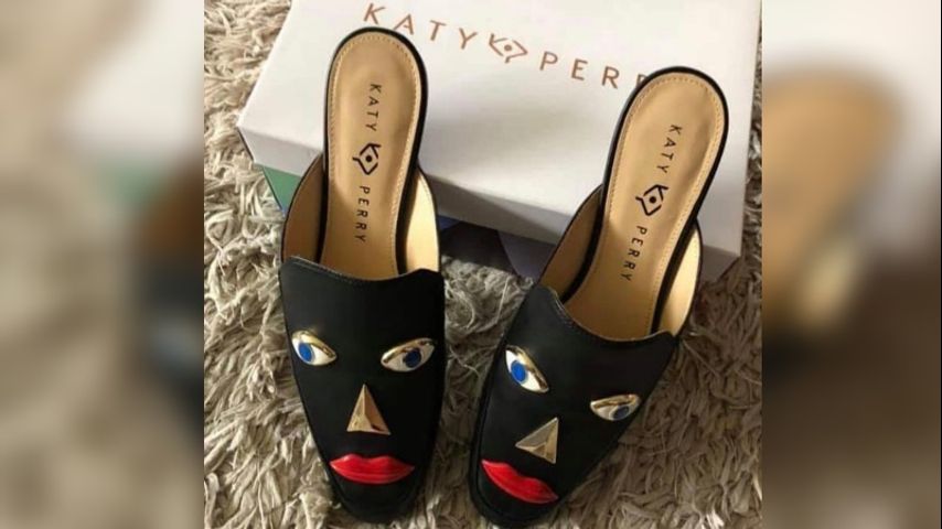 katy perry blackface sandals