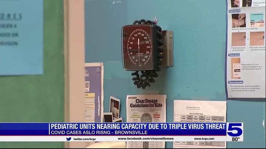 Pediatric units nearing capacity due to triple virus threat