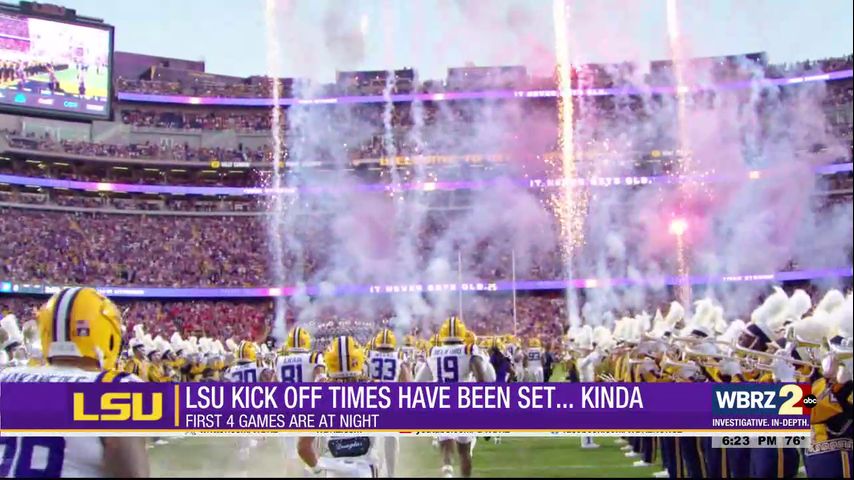 LSU football's TV kickoff windows have been announced for upcoming 2025 ...
