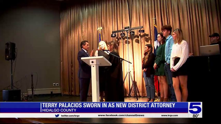 Terry Palacios sworn in as new Hidalgo County district attorney