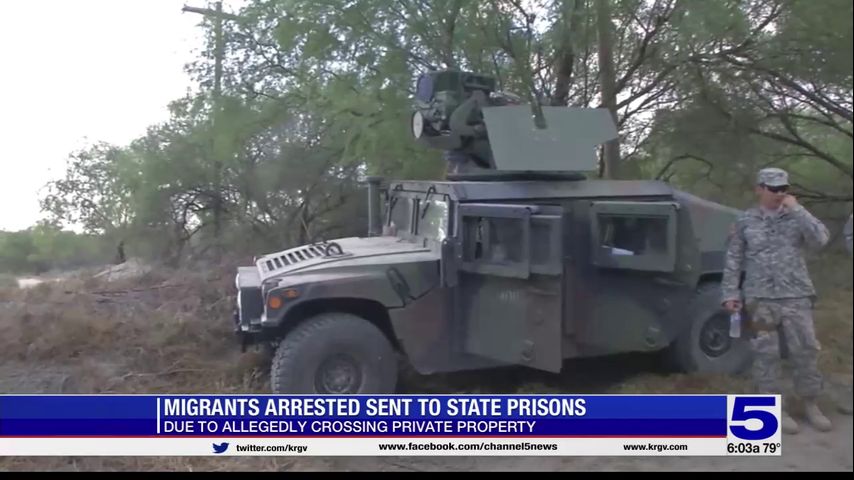 Arrested migrants sent to state prisons