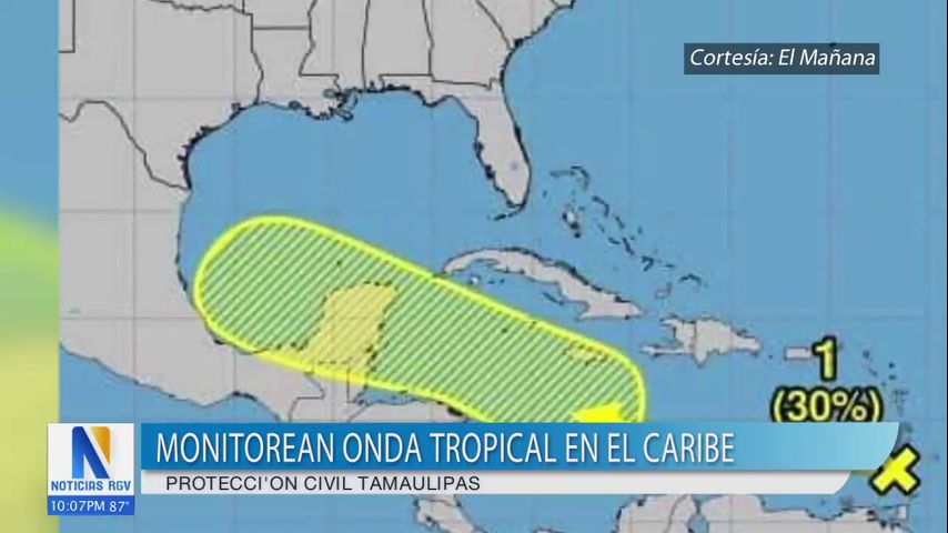 Protección civil de Tamaulipas monitorea onda tropical en el caribe