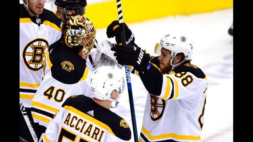 Marchand helps Bruins beat Maple Leafs 4-2 to force Game 7
