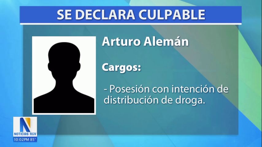 Hombre se declara culpable en caso de narcotráfico en Progreso