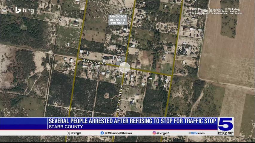 Starr County Sheriff's Office: Three people arrested after failed traffic stop leads to vehicle pursuit