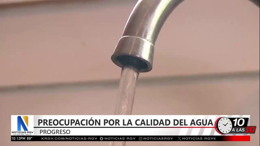 Residentes de Progreso denuncian agua sucia y mal olor en sus hogares
