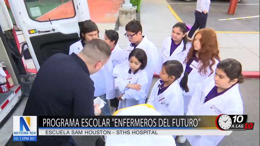 Estudiantes de McAllen ISD participan en programa escolar 'Enfermeros del Futuro'