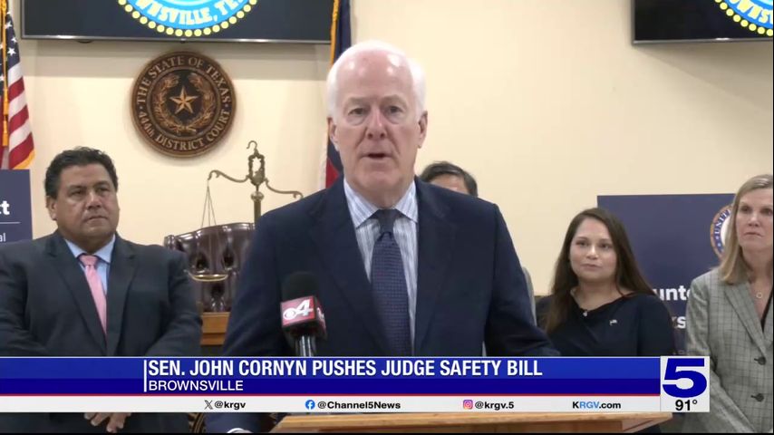 Sen. Cornyn visits Brownsville to discusses legislation to protect judges