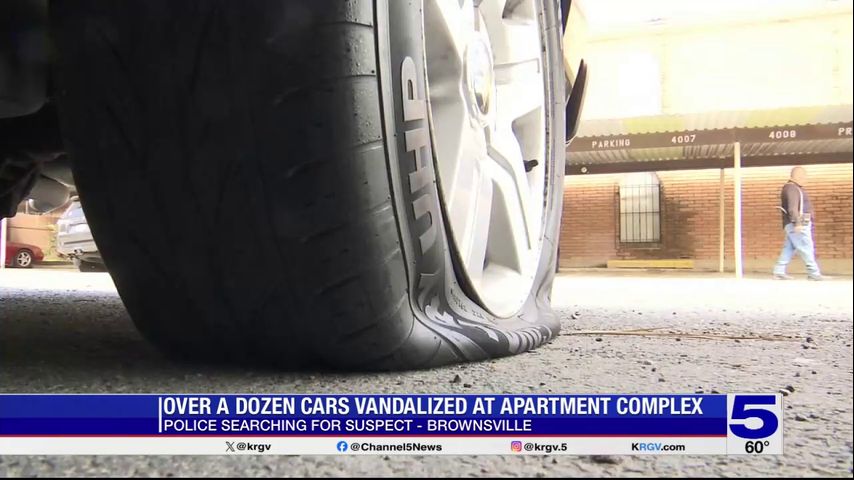 Tires slashed on dozens of cars at Brownsville apartment complex