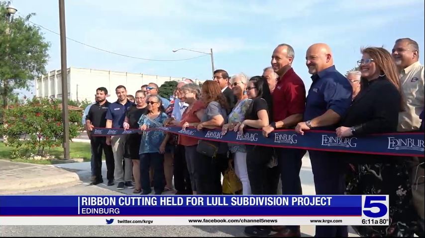 Ribbon cutting ceremony held for Edinburg subdivision project