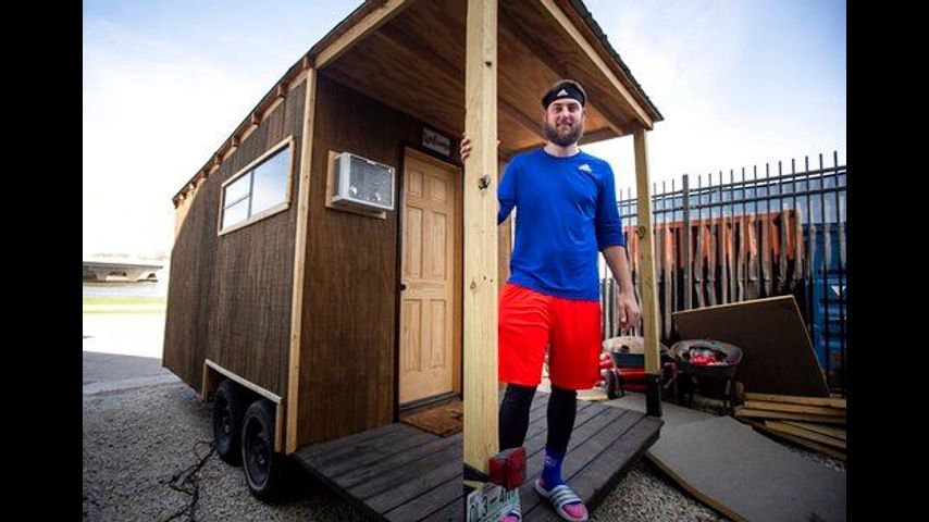 Iowa Cubs pitcher builds a low-cost tiny home, finds peace