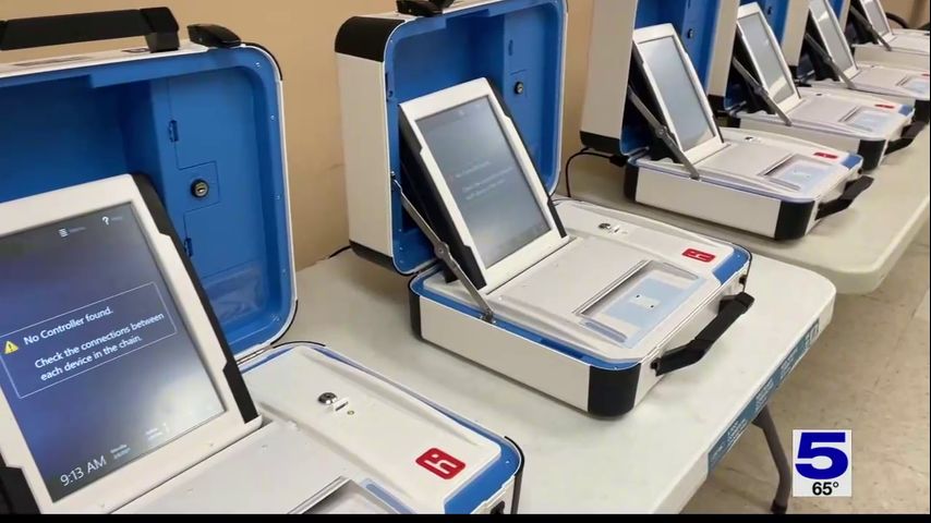 Hidalgo County Elections Department tests new hybrid voting machines