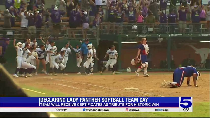 Weslaco ISD declaring Lady Panther Softball Team Day