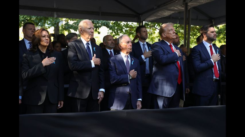 Aniversario del 11Sep reúne a Biden, Harris y Trump en la zona cero