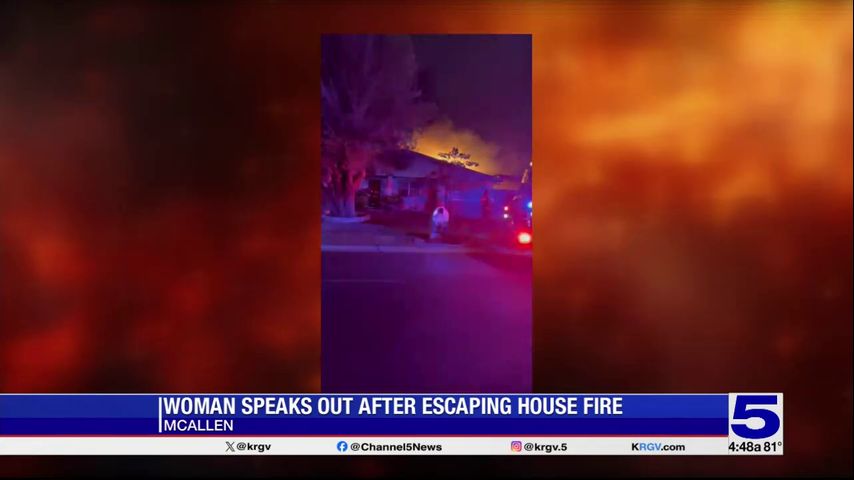 McAllen woman escapes home fire