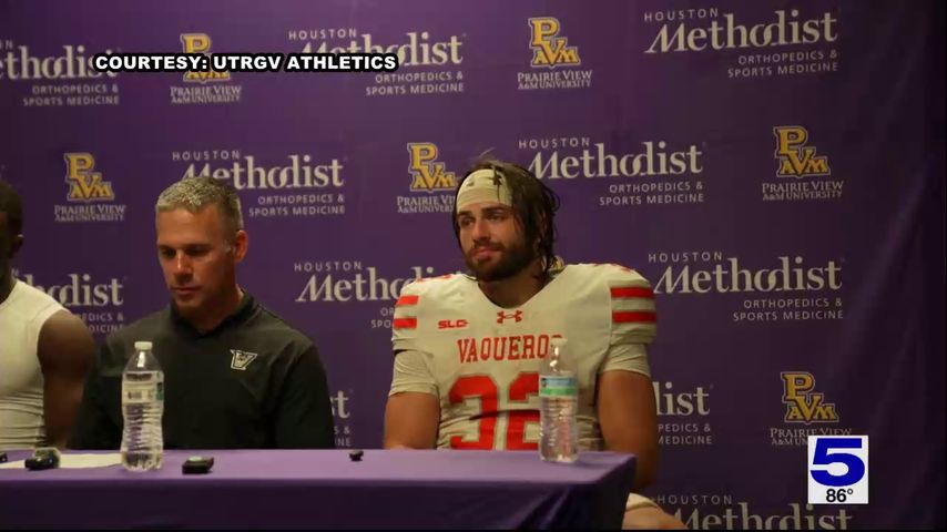 UTRGV's Nathan Denney named SLC offensive player of the week