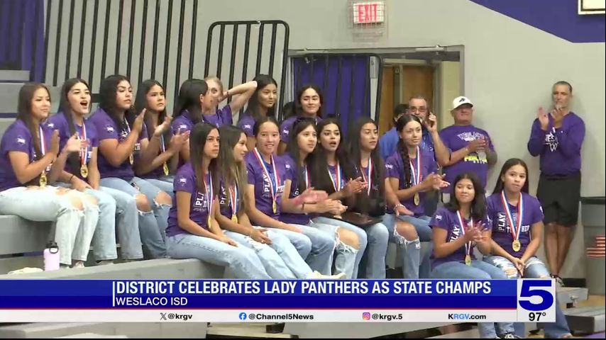 Weslaco ISD celebrates Lady Panthers' state championship