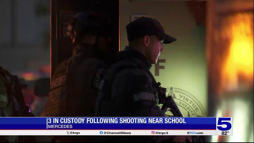 3 in custody following shooting outside Mercedes school