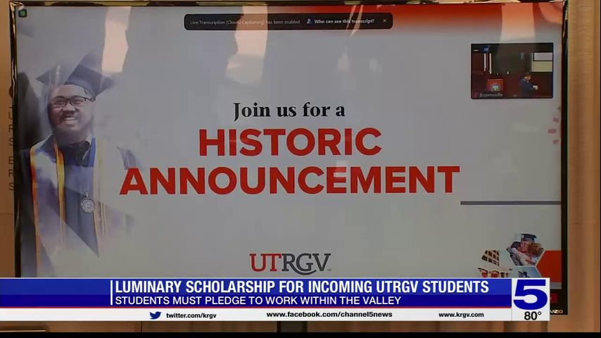 ‘I would do it gladly’: UTRGV's Luminary Scholarship attracting local applicants