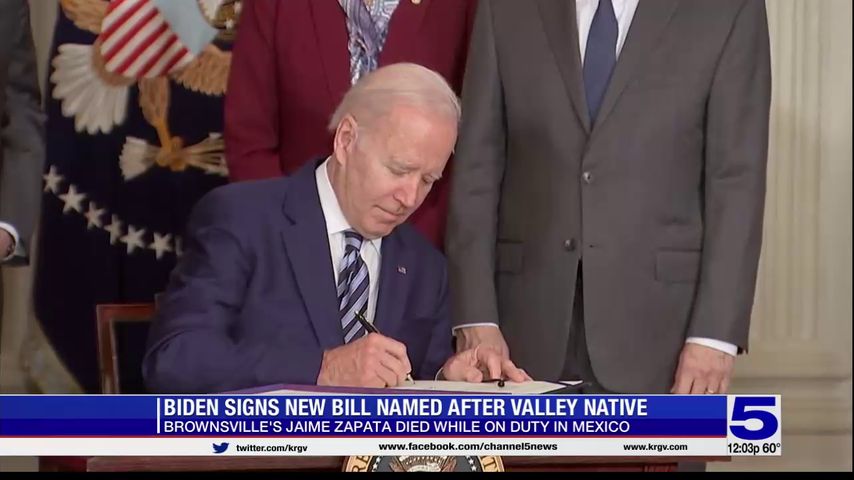 President Biden signs bill named after Valley native