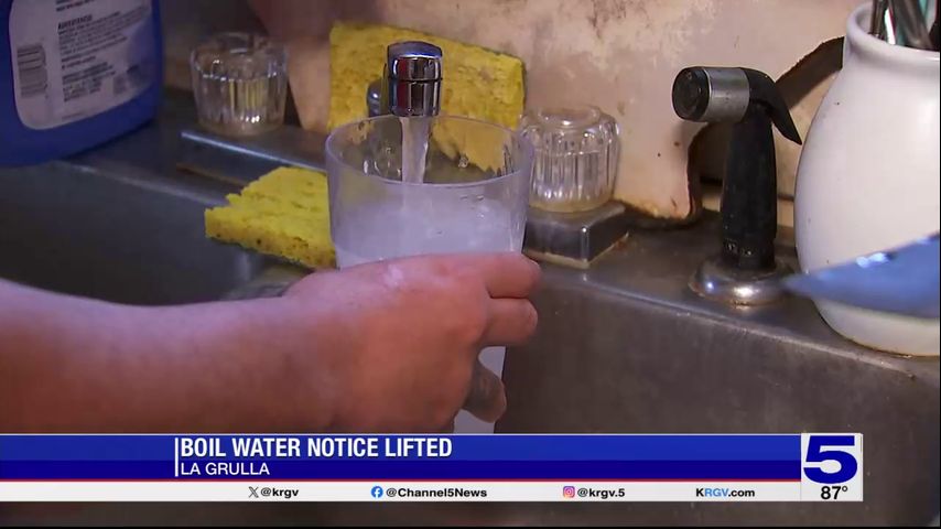 Boil water notice lifted in La Grulla