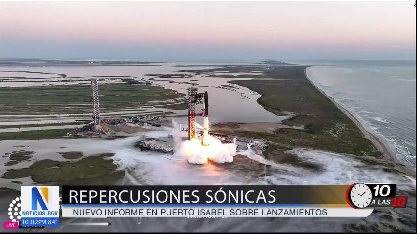 Informe revela potentes sonidos sónicos tras lanzamientos de SpaceX en Puerto Isabel