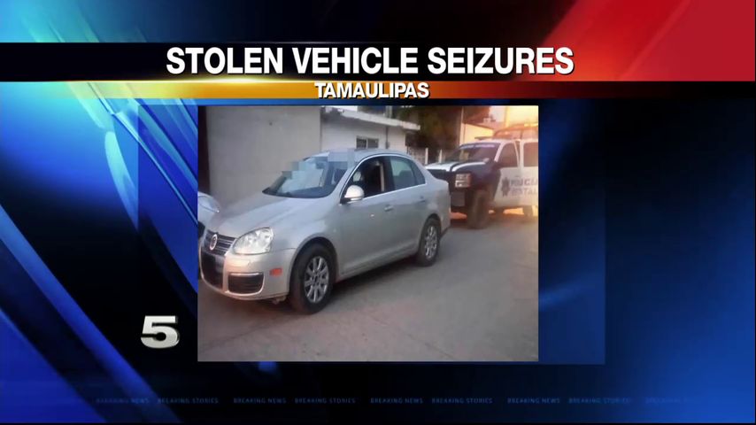 Tamaulipas Officials Recover Stolen Vehicles with Texas Plates