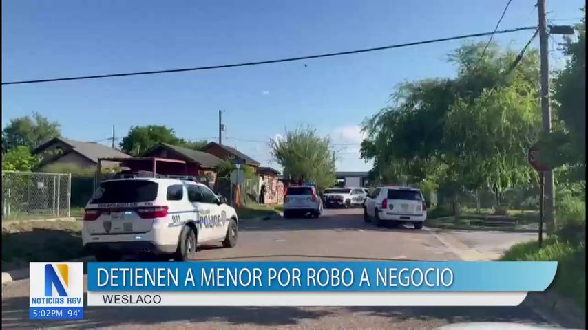 Arrestan a un menor acusado de un robo en Weslaco