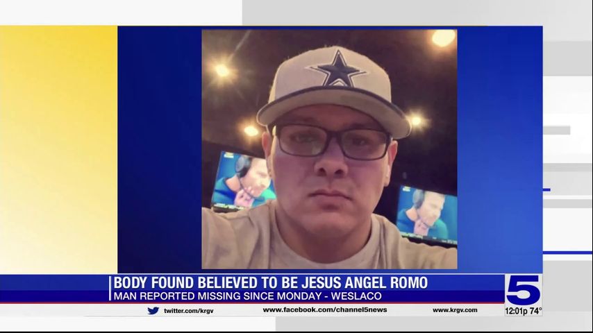 Sheriff's Office: Body found confirmed to be missing Weslaco man