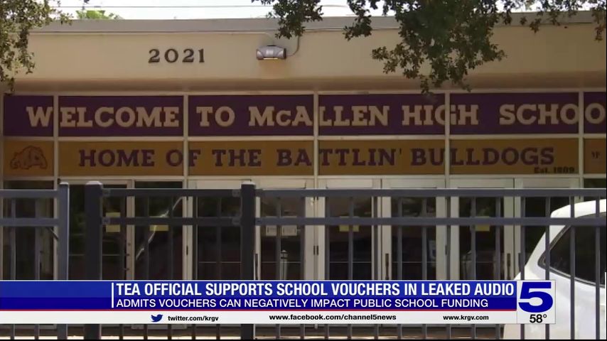 McAllen teachers union reacts to leaked audio of TEA official supporting school vouchers