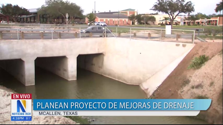 Inician mejoras de proyectos de desagüe en McAllen