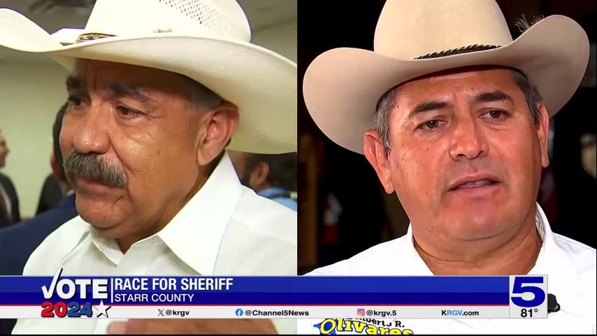 Unofficial early voting results for Starr County Sheriff show incumbent Rene Fuentes in the lead