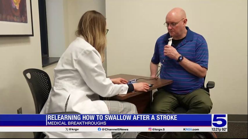 Medical Breakthroughs: New device helping stroke survivors learn how to swallow again