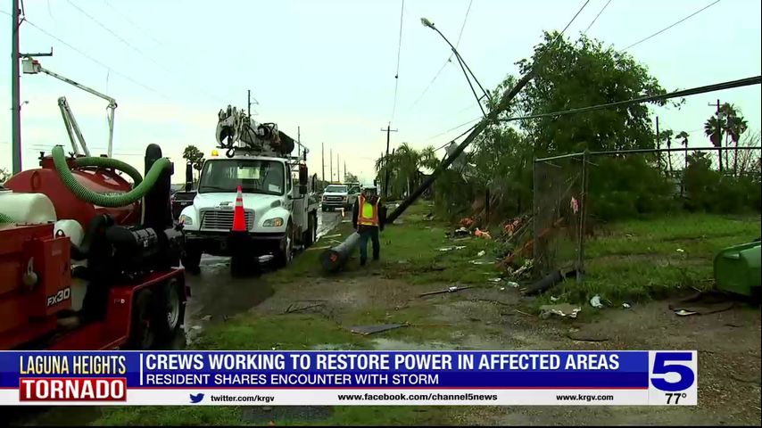 ‘I saw a lot of stuff flying everywhere:’ Laguna Heights residents surveying damage caused by deadly tornado