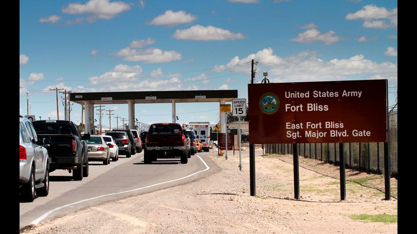 Vehicle crash at Fort Bliss in Texas kills 1 soldier and injures 5 others