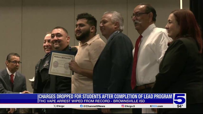 Felony vaping charges dropped for Brownsville ISD students following completion of intervention program