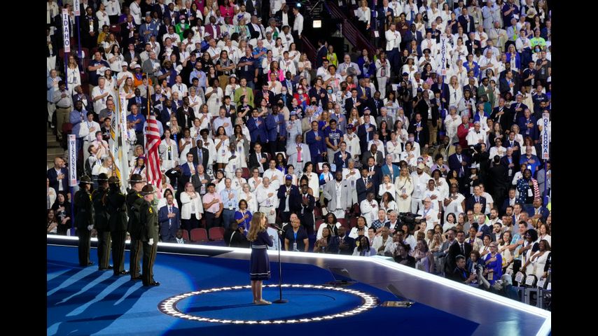 Democrats conclude their convention Thursday with their new standard bearer, Kamala Harris