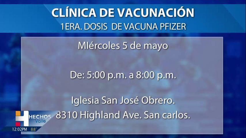 Several vaccination events against covid-19 will take place this week in the Texas Valley