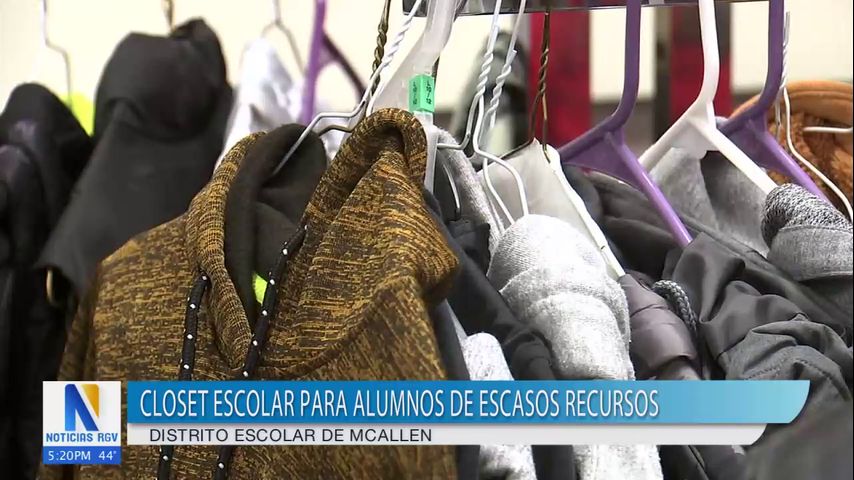 McAllen ISD ofrece apoyo a estudiantes de bajos recursos con su closet comunitario