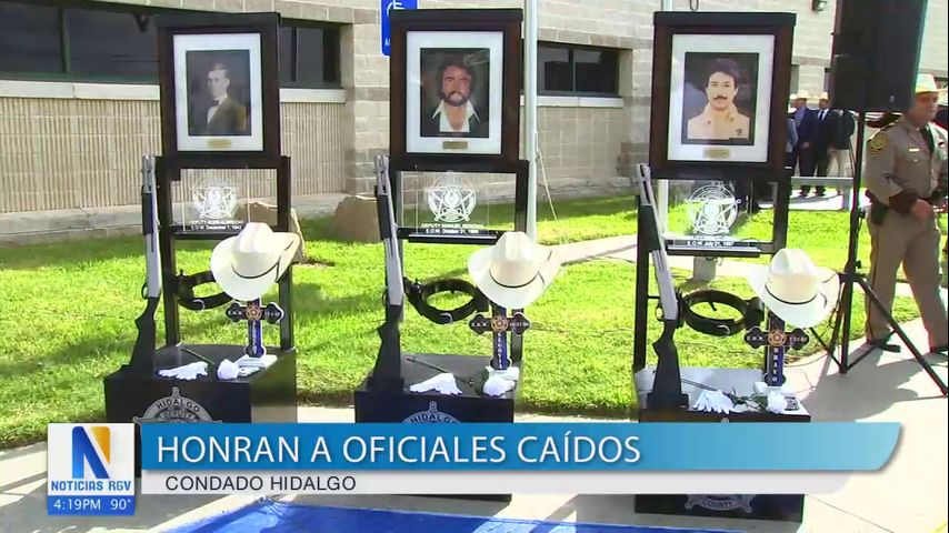 El condado Hidalgo honra a oficiales caídos