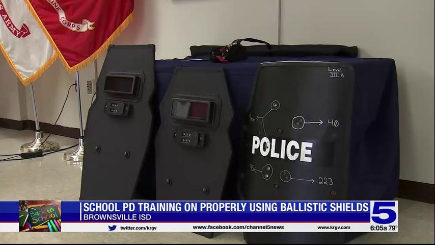 Brownsville ISD police to receive ballistic shield training