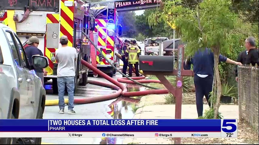 Pharr fire destroys two homes