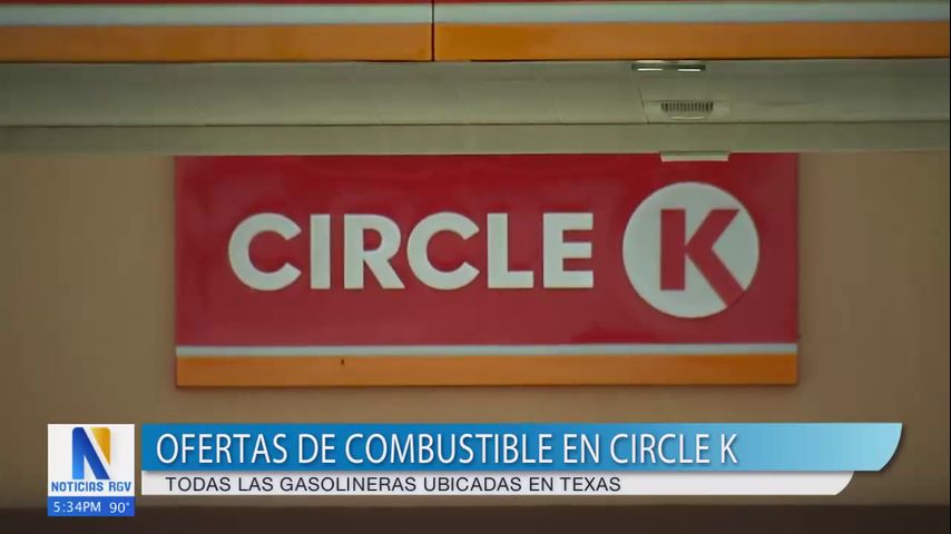 Circle K de McAllen y Harlingen ofrecen 30 centavos de descuento en gasolina por galón